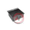 Кухонная мойка Lemark JANGA 540 прямоугольная из нержавеющей стали цвет: Чёрный матовый